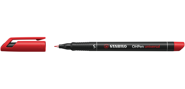 STABILO OHpen Permanent-Marker 841/40 Rundspitze Superfein Rot