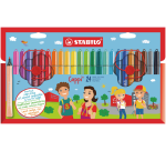Feutre STABILO Cappi 168/24 Medium assorti étui 24 pièces