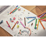 Feutre STABILO Cappi 168/24 Medium assorti étui 24 pièces