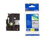 Labeltape Brother P-touch TZe-M951 metallic 24mm zwart op zilver