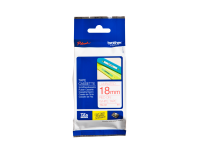 Ruban de lettrage Brother P-Touch TZe-242 standard 18mm rouge sur blanc