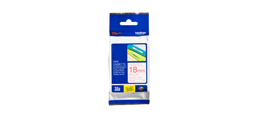 Brother P-Touch TZe-242 standard labeling tape 18mm red on white
