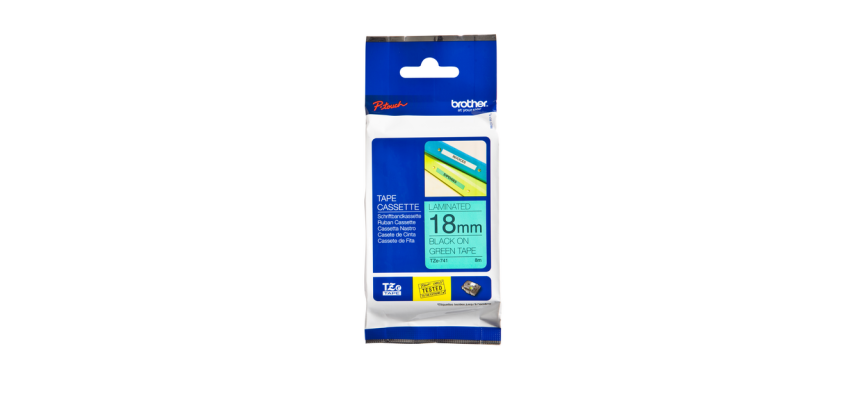 Brother TZe-741 - laminated tape - 1 roll(s) - Roll (1.8 cm x 8 m)