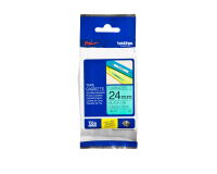 Ruban de lettrage Brother P-Touch TZe-751 standard 24mm noir sur vert