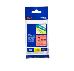 Ruban de lettrage Brother P-touch TZe-421 standard 9mm noir sur rouge