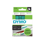 Dymo LabelManager D1 Polyester Label Tape 19mmx7m Black on Green