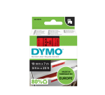 Dymo LabelManager D1 Polyester Label Tape 19mmx7m Black on Red