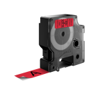 Dymo LabelManager D1 Polyester Label Tape 19mmx7m Black on Red