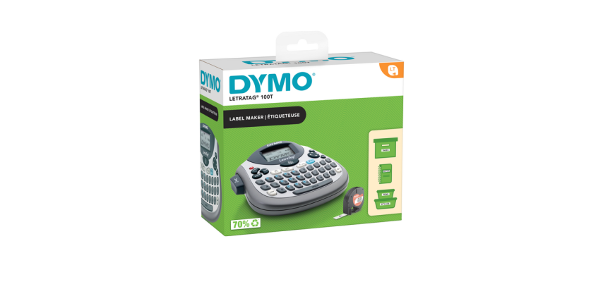 Dymo LetraTag 100T Portable Label Maker QWERTY 12mm Silver