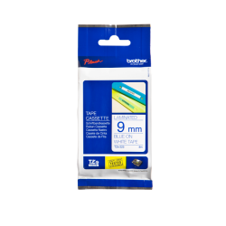 Labeltape Brother P-touch TZe-223 standaard 9mm blauw op wit