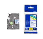 Ruban de lettrage Brother P-Touch TZe-223 standard 9mm bleu sur blanc