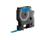 Ruban étiquettes Dymo LabelManager D1 polyester 9mmx7m noir sur bleu