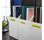 Labeltape Dymo LabelManager D1 polyester 24mm zwart op geel