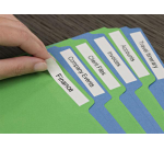 Ruban Dymo LabelManager D1 polyester 19mmx5,5m noir sur blanc