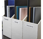 Ruban Dymo LabelManager D1 polyester 19mmx5,5m noir sur blanc