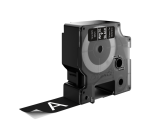 Ruban Dymo LabelManager D1 polyester 24mmx7m blanc sur noir