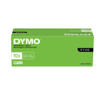 Ruban Dymo Rhino embossing vinyle 9mmx3m blanc sur rouge