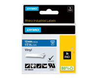 DYMO Rhino Coloured Vinyl - tape - 1 roll(s) - Roll (1.2 cm x 5.5 m)