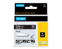De_rhino ruban 12mm vinyl bla/no