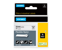 DYMO RhinoPRO Flexible Nylon - flexible tape - 1 roll(s) - Roll (2.4 cm x 3.5 m)