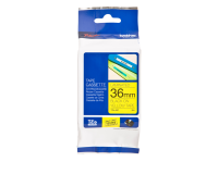 Ruban de lettrage Brother P-Touch TZe-661 standard 36mm noir sur jaune