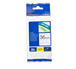 Labeltape Brother P-touch TZe-161 standaard 36mm zwart op transparant