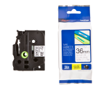 Labeltape Brother P-touch TZe-161 standaard 36mm zwart op transparant