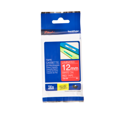 Labeltape Brother P-touch TZe-435 standaard 12mm wit op rood