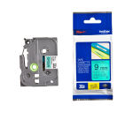 Ruban de lettrage Brother P-Touch TZe-721 standard 9mm noir sur vert