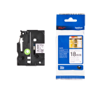 Ruban de lettrage Brother P-Touch TZe-N241 non laminé18mm noir sur blanc