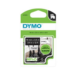 Dymo d1 durable - black on white - 12mm