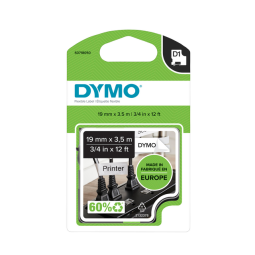 De_dymo ruban d1 19mm no/bla nyl