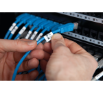 Labeltape Dymo LabelManager D1 nylon 12mm zwart op wit