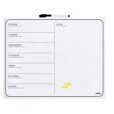 Planning semaine magnétique Desq 40x50cm sans cadre + marqueur