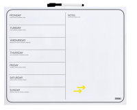 Planning semaine magnétique Desq 40x50cm sans cadre + marqueur