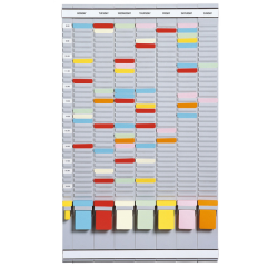 Planning semainier Djois 35 encoches gris