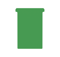 Fiche-T pour planning Djois Format 4 107mm vert 100 pièces