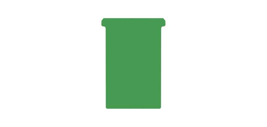 Fiche-T pour planning Djois Format 4 107mm vert 100 pièces