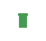 T-Card for planning Djois Format 2 48mm green 100 pieces