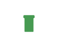 Fiche-T pour planning Djois Format 2 48mm vert 100 pièces