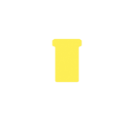 T-Card for planning Djois Format 2 48mm yellow 100 pieces