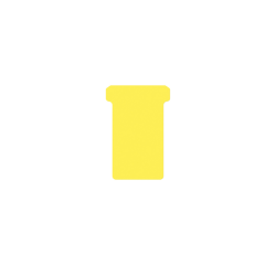 T-Card for planning Djois Format 2 48mm yellow 100 pieces