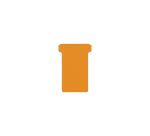 Fiche-T pour planning Djois Format 2 48mm orange 100 pièces