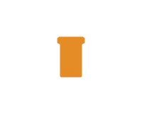 Fiche-T pour planning Djois Format 2 48mm orange 100 pièces