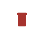 Fiche-T pour planning Djois Format 2 48mm rouge 100 pièces