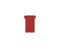 Fiche-T pour planning Djois Format 2 48mm rouge 100 pièces