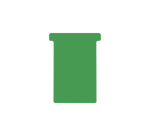 Fiche-T pour planning Djois Format 3 77mm vert 100 pièces