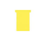 T-Card for planning Djois Format 3 77mm yellow 100 pieces