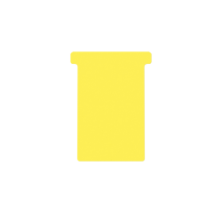 Fiche-T pour planning Djois Format 3 77mm jaune 100 pièces