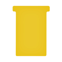 Fiche-T pour planning Jalema format 3 77mm jaune